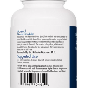 Adrenal Natural Glandular Daily Benefit,Other Supplements Allergy Research Group   