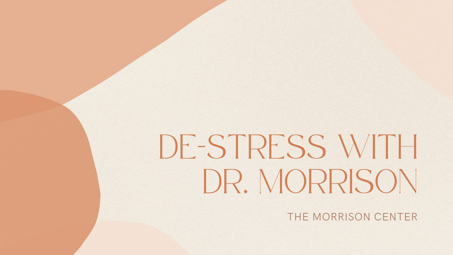 How Does Dr. M De-Stress?