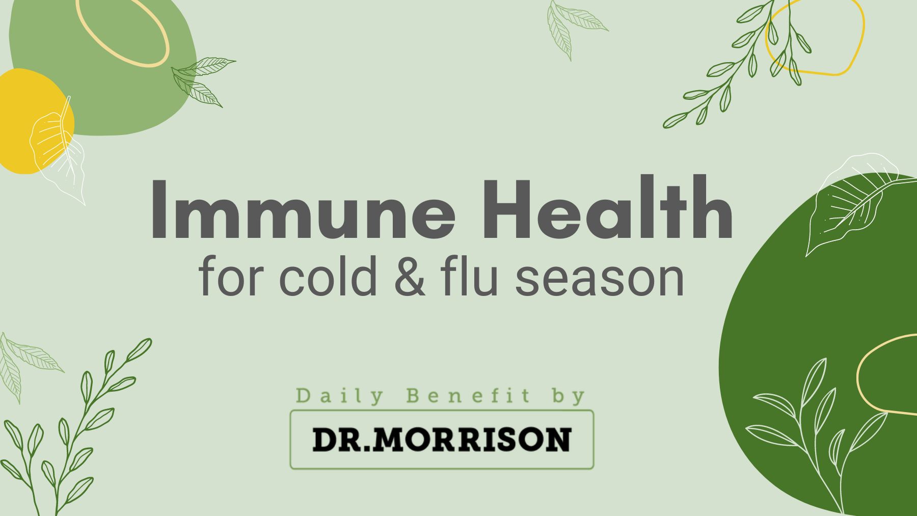 Immune Health for Cold and Flu Season