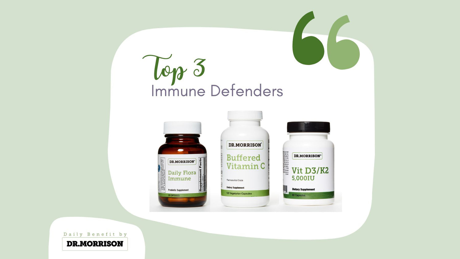 Top 3 Immune Defenders for you this Fall