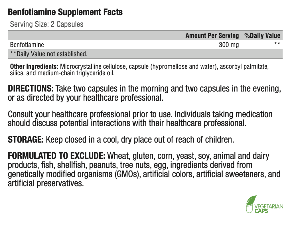 Benfotiamine Xymogen