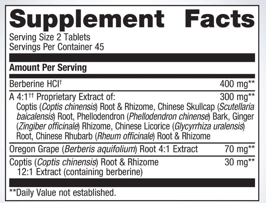 Berberine Plus Daily Benefit,Other Supplements Dr. Morrison Daily Benefit