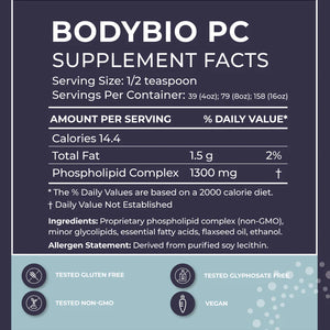 PC (Phosphatidylcholine) Liquid Other Supplements BodyBio   