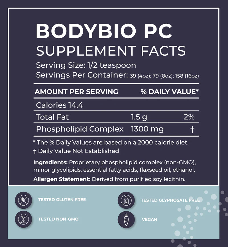 PC (Phosphatidylcholine) Liquid Other Supplements BodyBio   