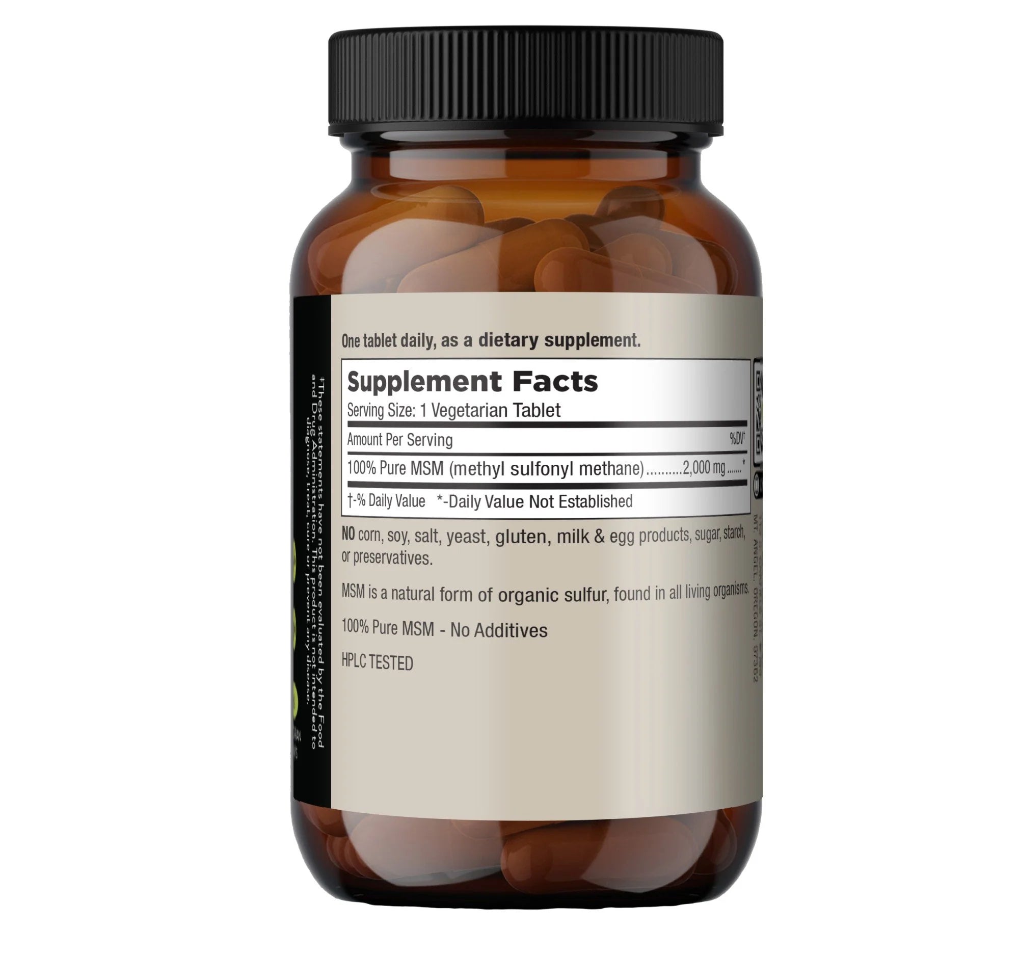 MSM 2000 Other Supplements MT.ANGEL VITAMIN COMPANY