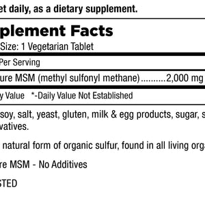 MSM 2000 Other Supplements MT.ANGEL VITAMIN COMPANY
