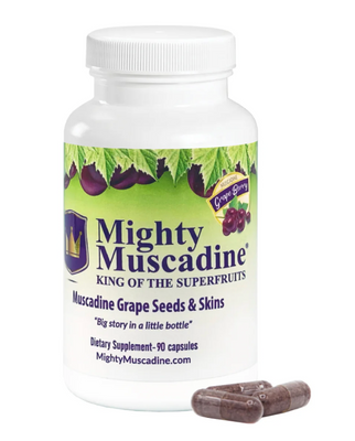 Mighty Muscadine Grape Seeds and Skins Supplement Daily Benefit,Other Supplements Mighty Muscadine