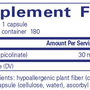 Zinc 30 Other Supplements Pure Encapsulations   
