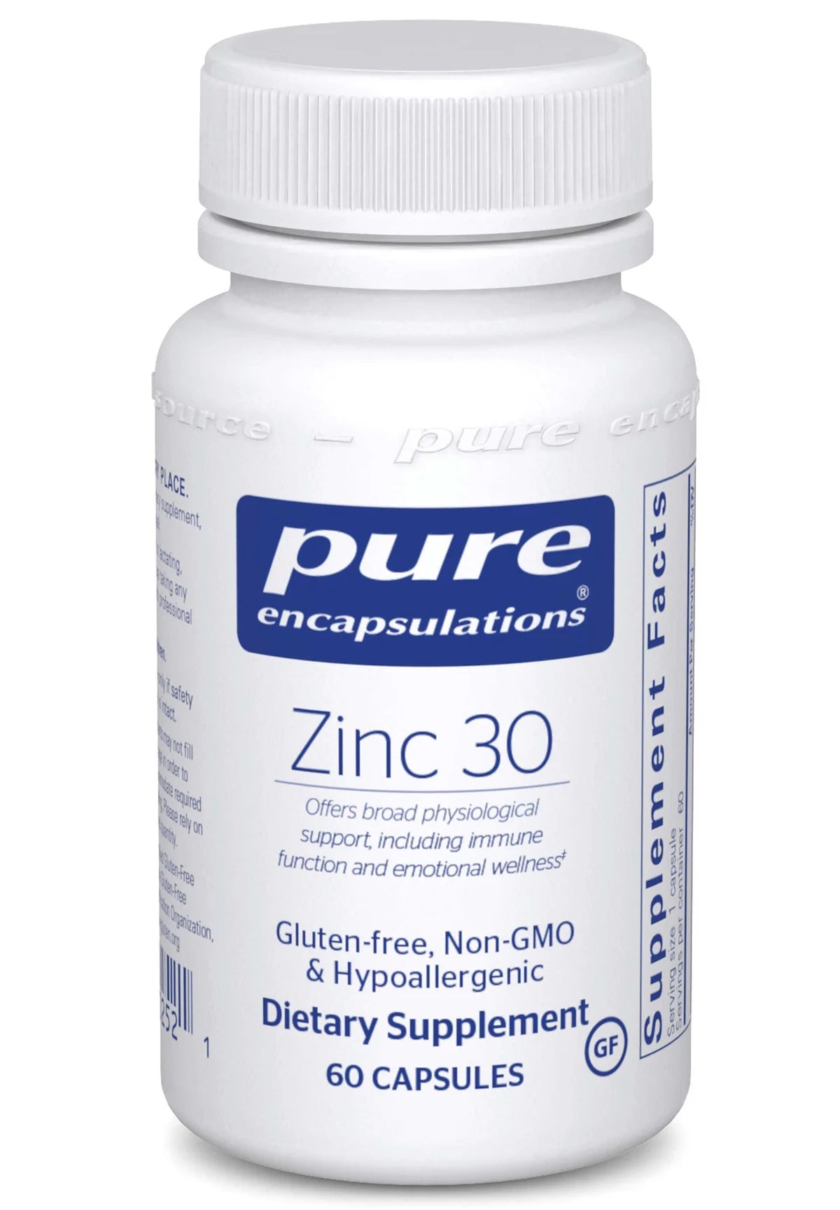 Zinc 30 Other Supplements Pure Encapsulations   