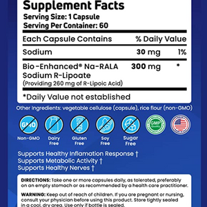 R-Lipoic Acid 300 mg Other Supplements DailyBenefit.com   