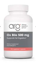Ox Bile 500mg Other Supplements Allergy Research Group