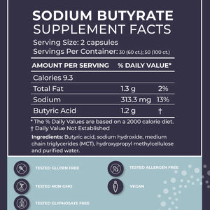 Sodium Butyrate Other Supplements BodyBio   