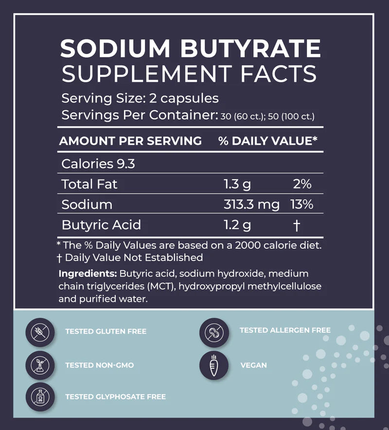 Sodium Butyrate Other Supplements BodyBio   