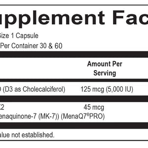 Vitamin D3/K2 Dr. Morrison Supplements Dr. Morrison Daily Benefit   