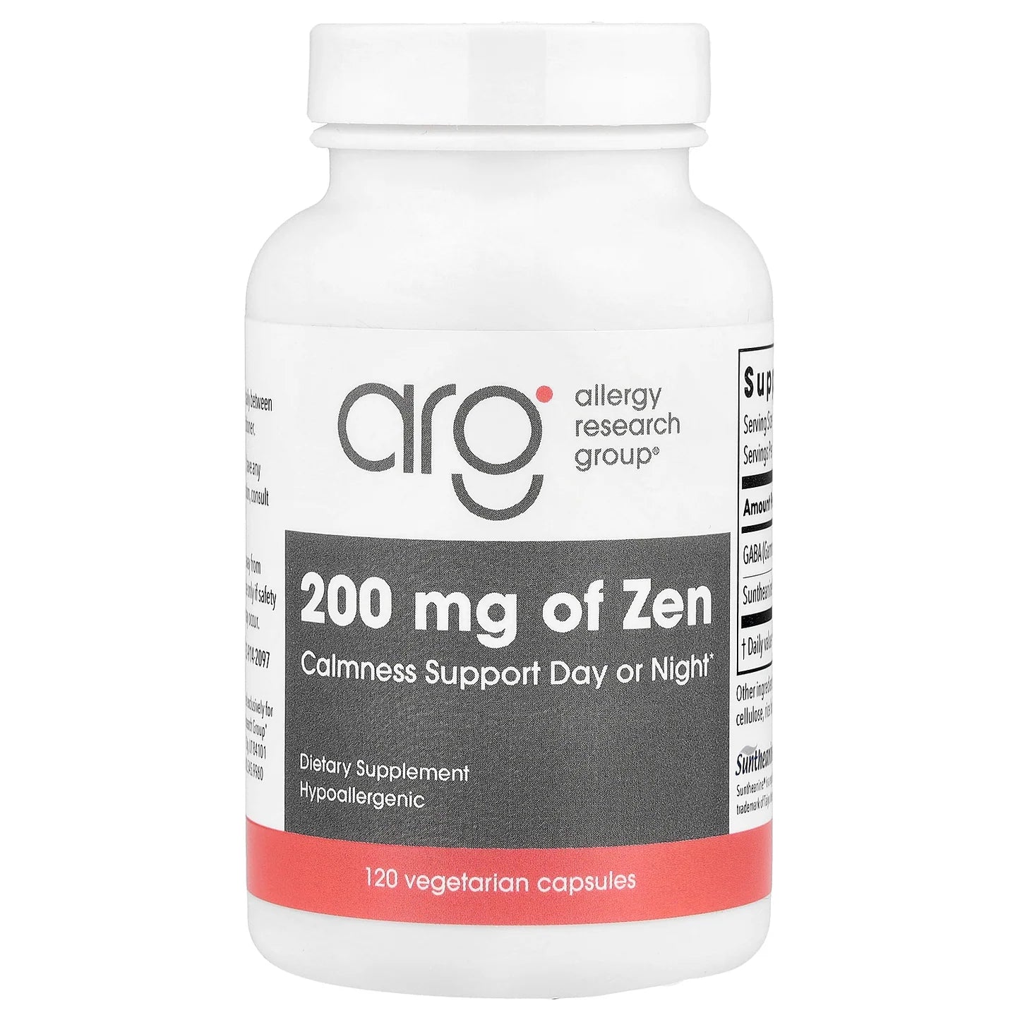 200mg of Zen Other Supplements Allergy Research Group
