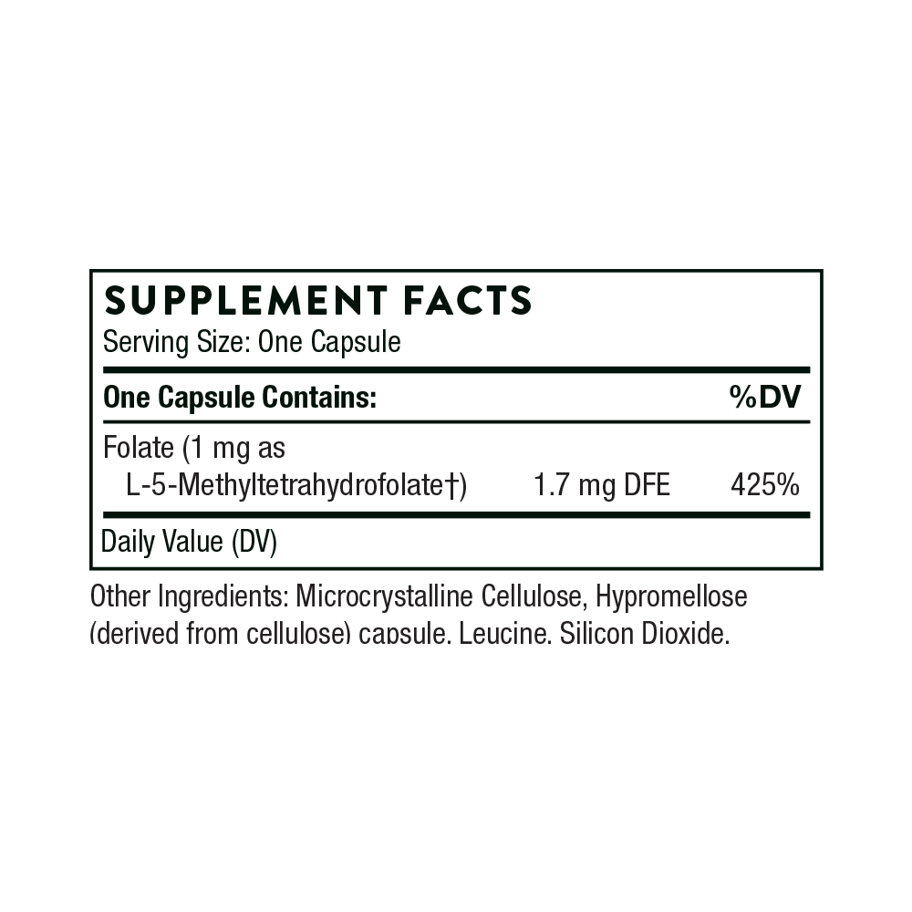 5-MTHF (1 mg) Other Supplements Thorne Research   