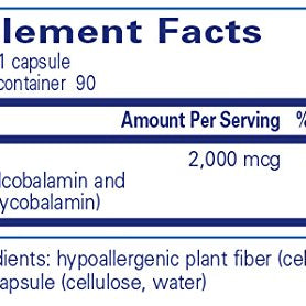 Adenosyl/Hydroxy B12 Other Supplements Pure Encapsulations   