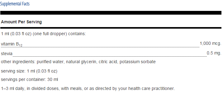 B12 Liquid Other Supplements Pure Encapsulations   