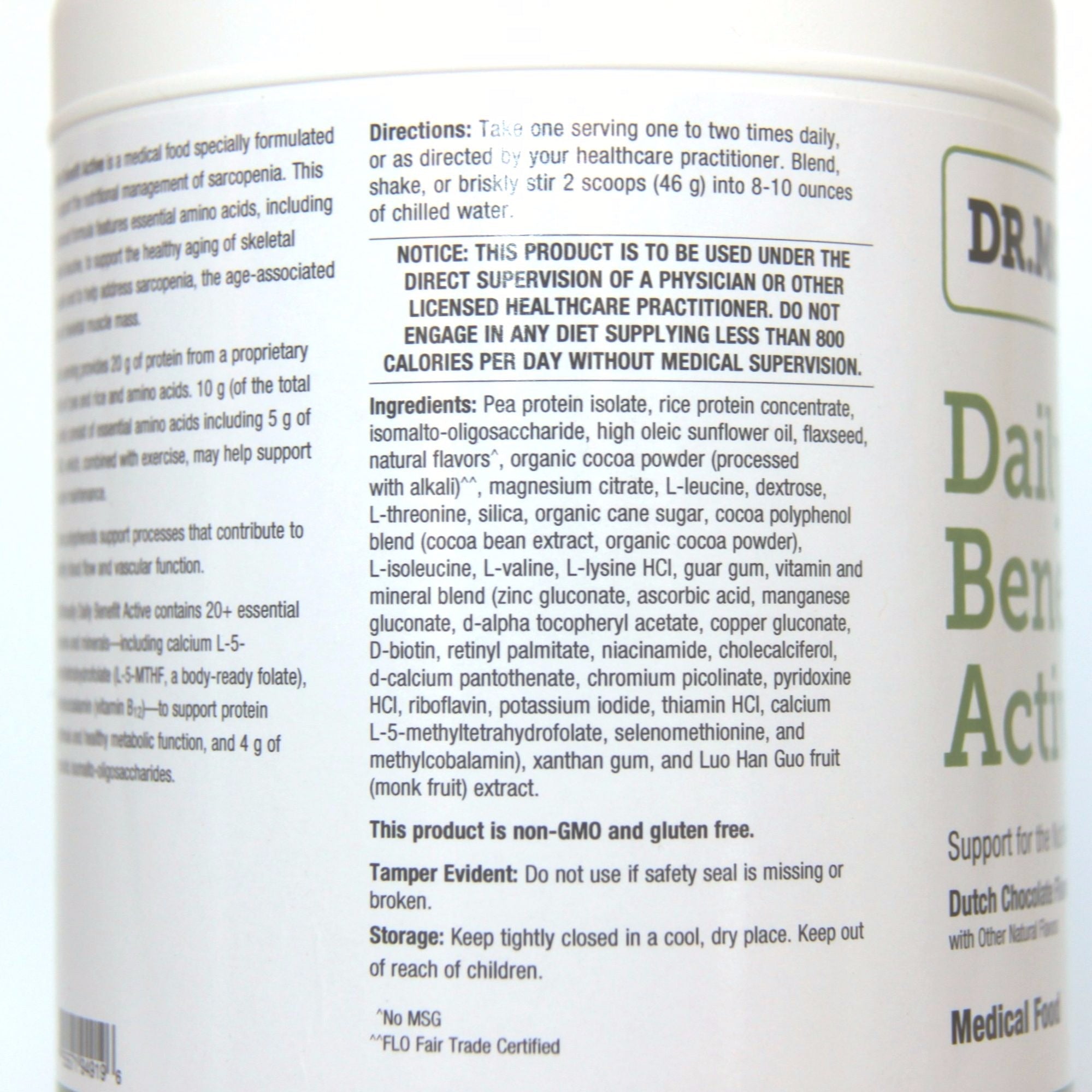 Daily Benefit Active Vanilla Dr. Morrison Supplements Dr. Morrison Daily Benefit   