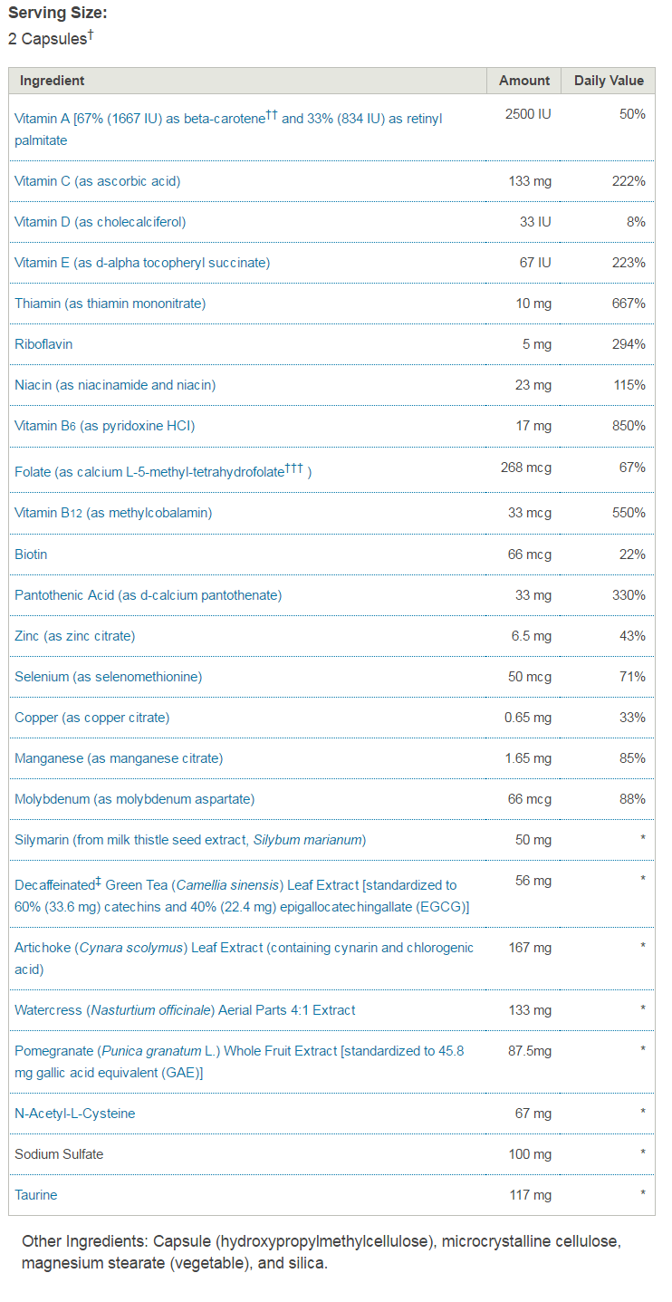 Detox Multi Daily Benefit,Other Supplements Dr. Morrison Daily Benefit   