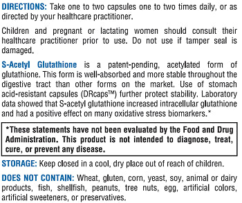 S-Acetyl Glutathione Daily Benefit, Other Supplements Dr. Morrison Daily Benefit   