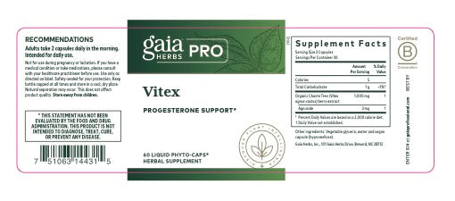 Vitex Other Supplements Gaia Herbs PRO   
