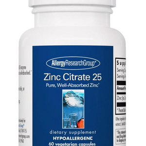 Zinc Citrate Other Supplements Allergy Research Group   