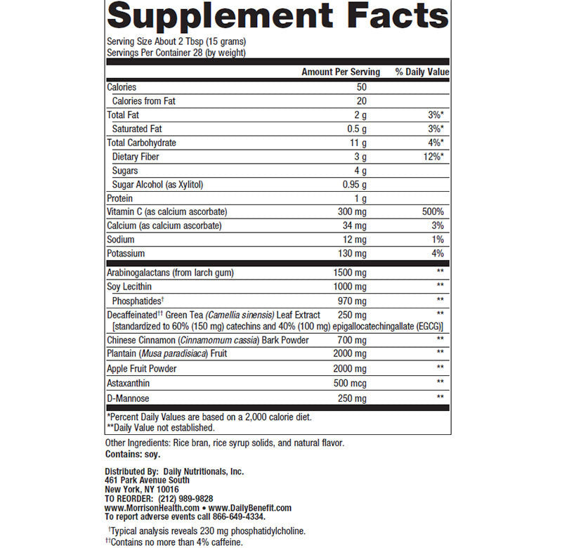 Daily Benefit Fiber Daily Benefit,Other Supplements Dr. Morrison Daily Benefit   