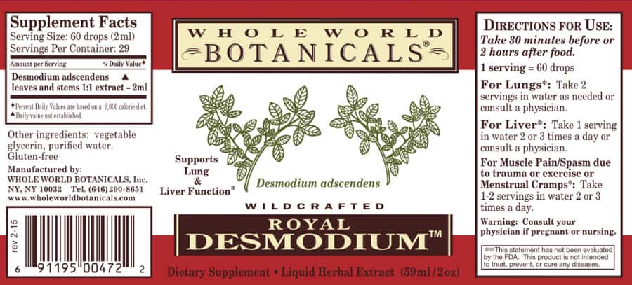 Royal Desmodium (2 oz.) Other Supplements Whole World Botanicals   